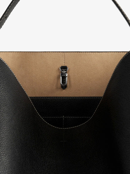 Toteme Leather Belted Tote Shoulder Bag