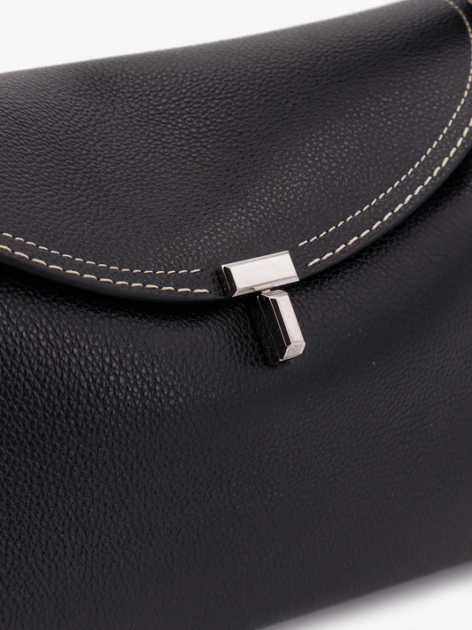 Toteme T Lock Leather Handbag With Contrasting Stitching