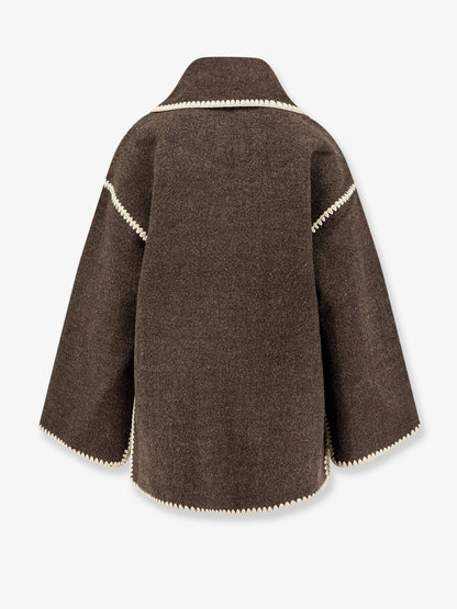 Toteme Embroidered Scarf Wool Blend Jacket