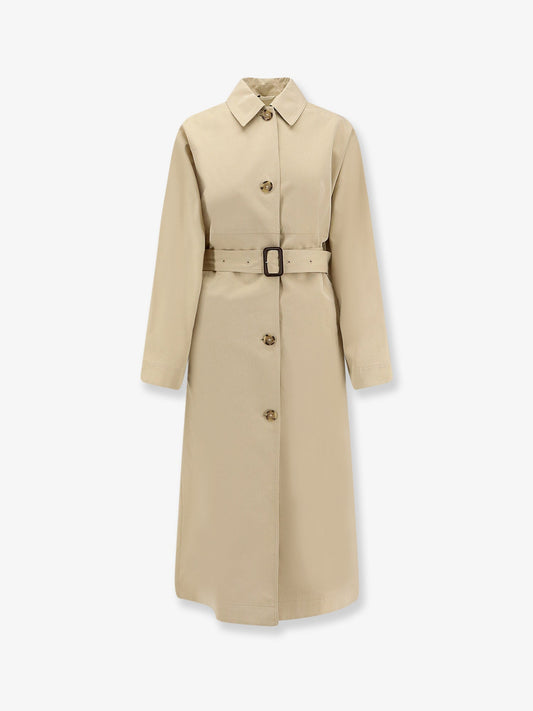 Toteme Tumbled Cotton And Silk Trench Coat