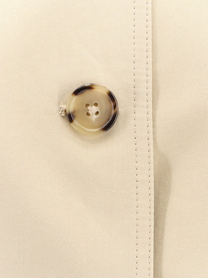 Toteme Tumbled Cotton And Silk Trench Coat