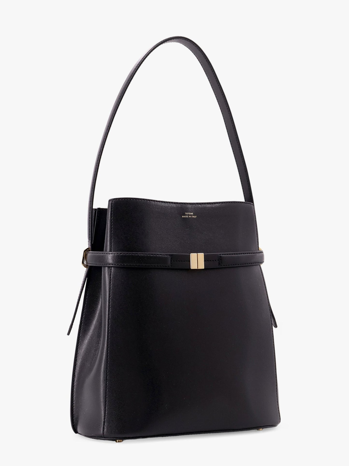 Toteme Belted Leather Bucket Bag