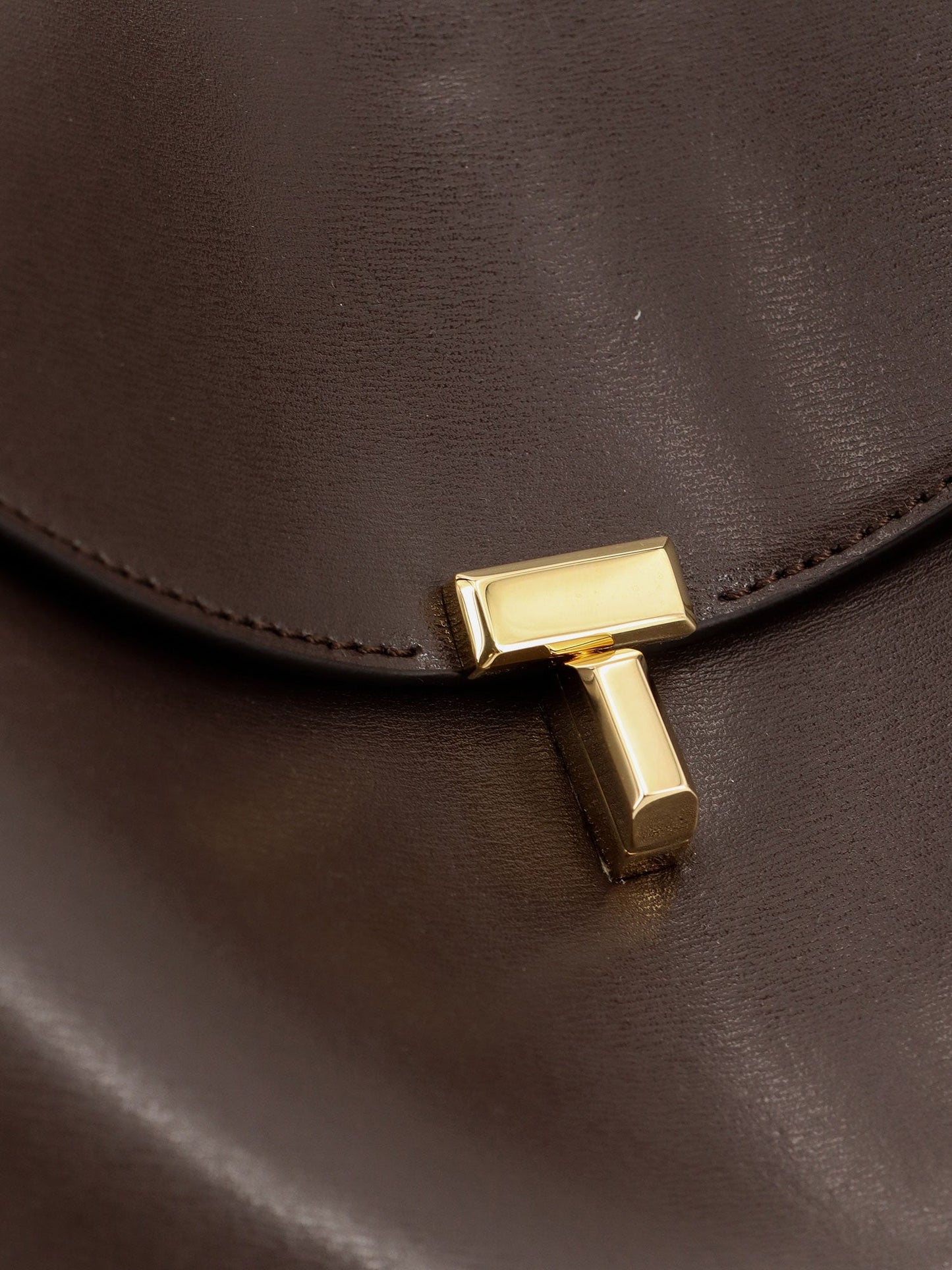 Toteme T Lock Leather Shoulder Bag