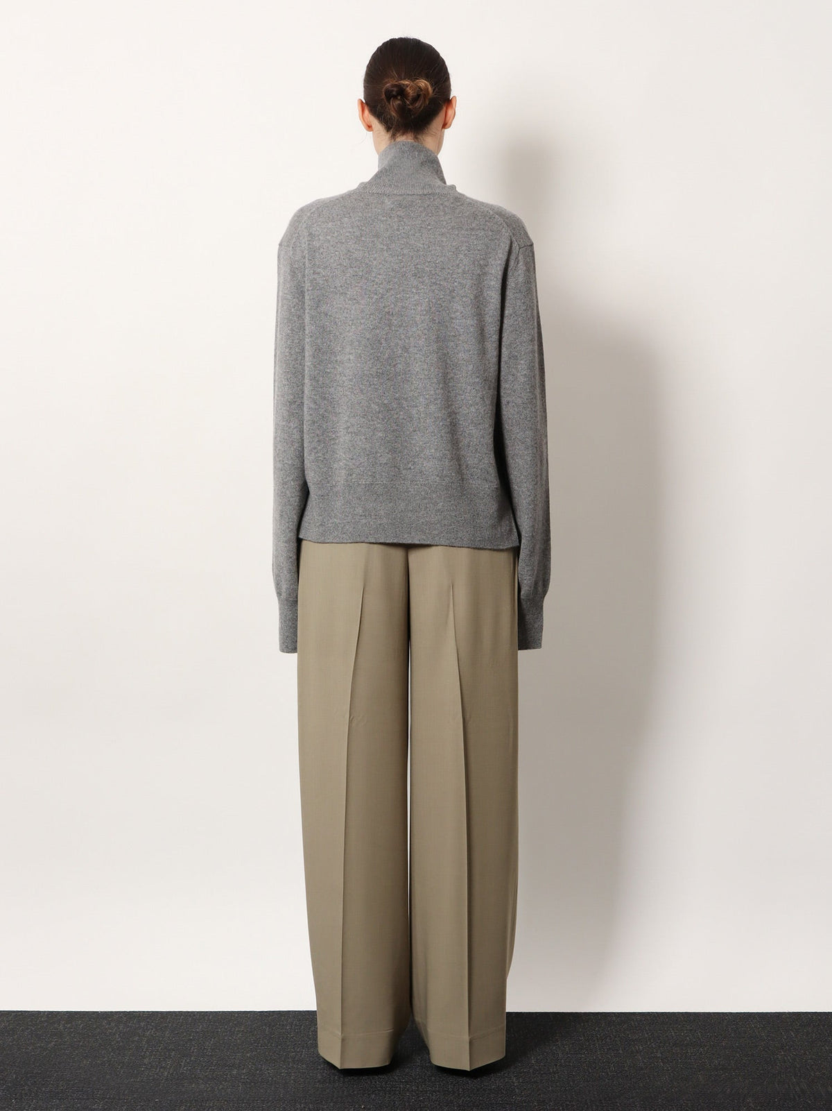 Toteme Cashmere turtleneck sweater - Grey Melange