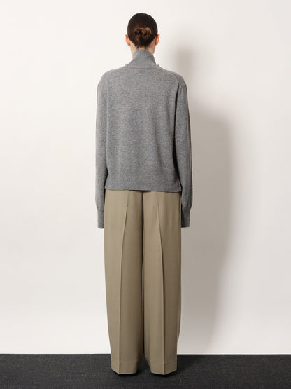 Toteme Cashmere turtleneck sweater - Grey Melange
