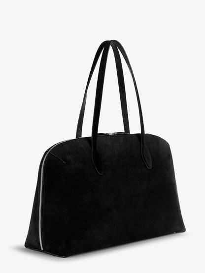 Toteme Suede Handbag With Engraved Logo On The Front