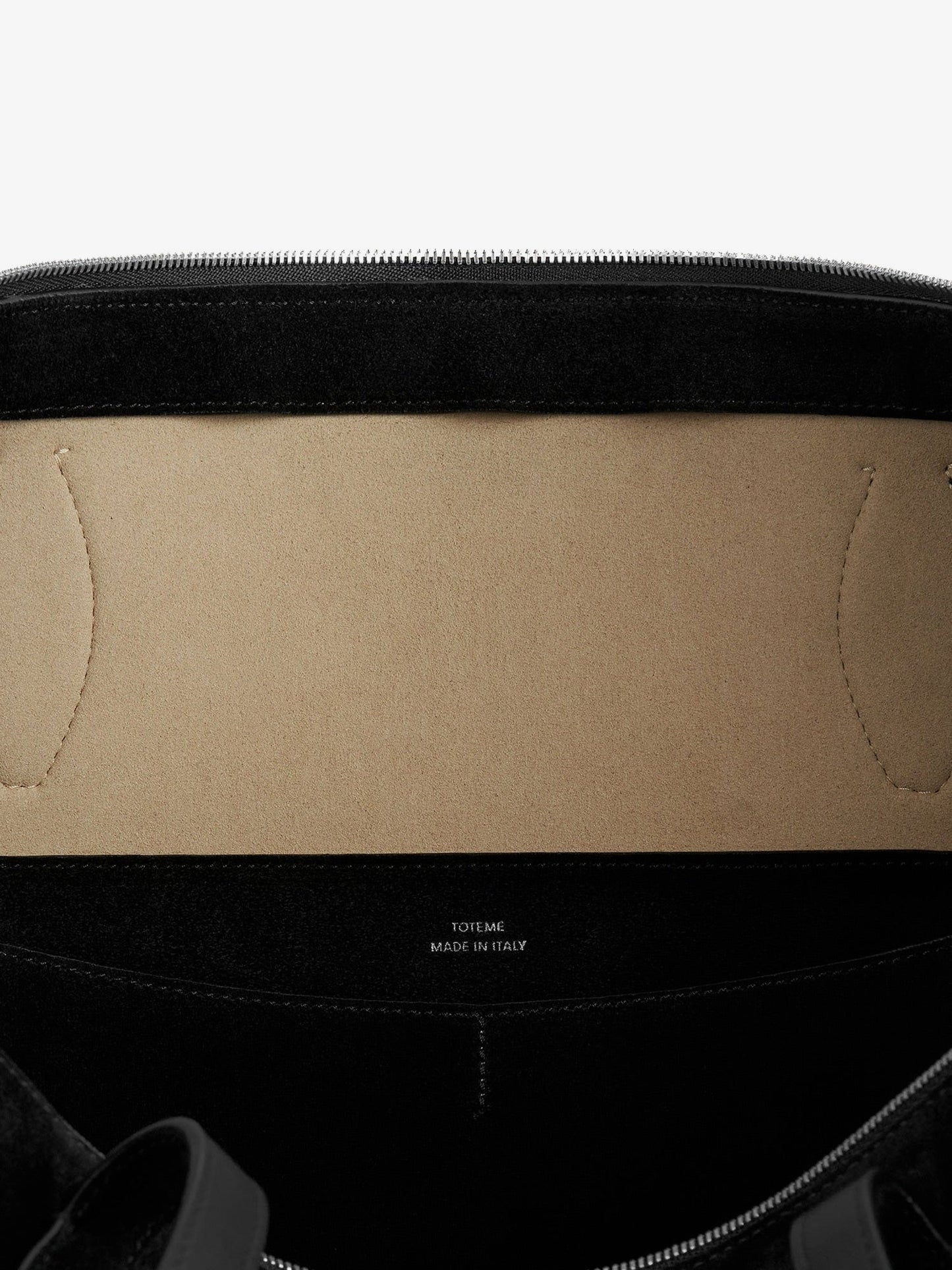 Toteme Suede Handbag With Engraved Logo On The Front
