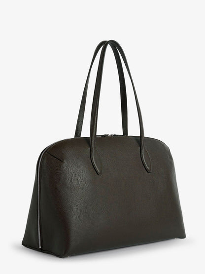 Toteme Suede Handbag With Engraved Logo On The Front