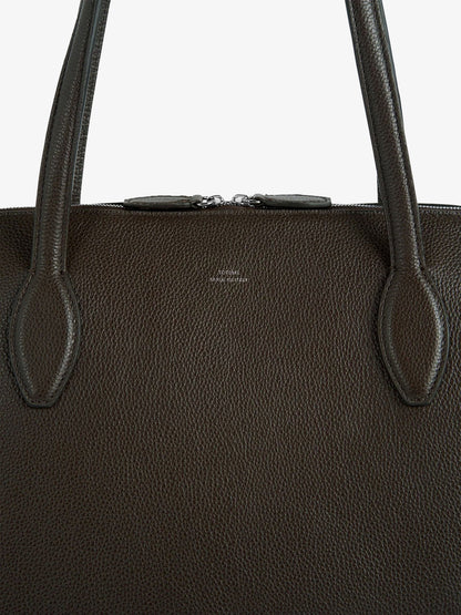 Toteme Suede Handbag With Engraved Logo On The Front