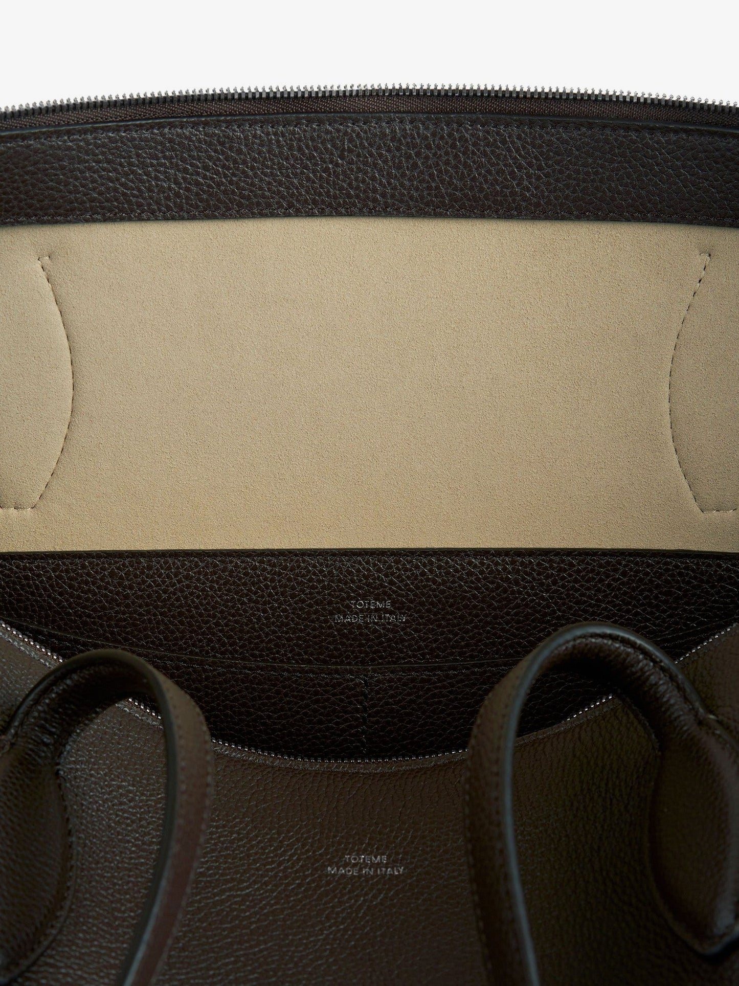 Toteme Suede Handbag With Engraved Logo On The Front