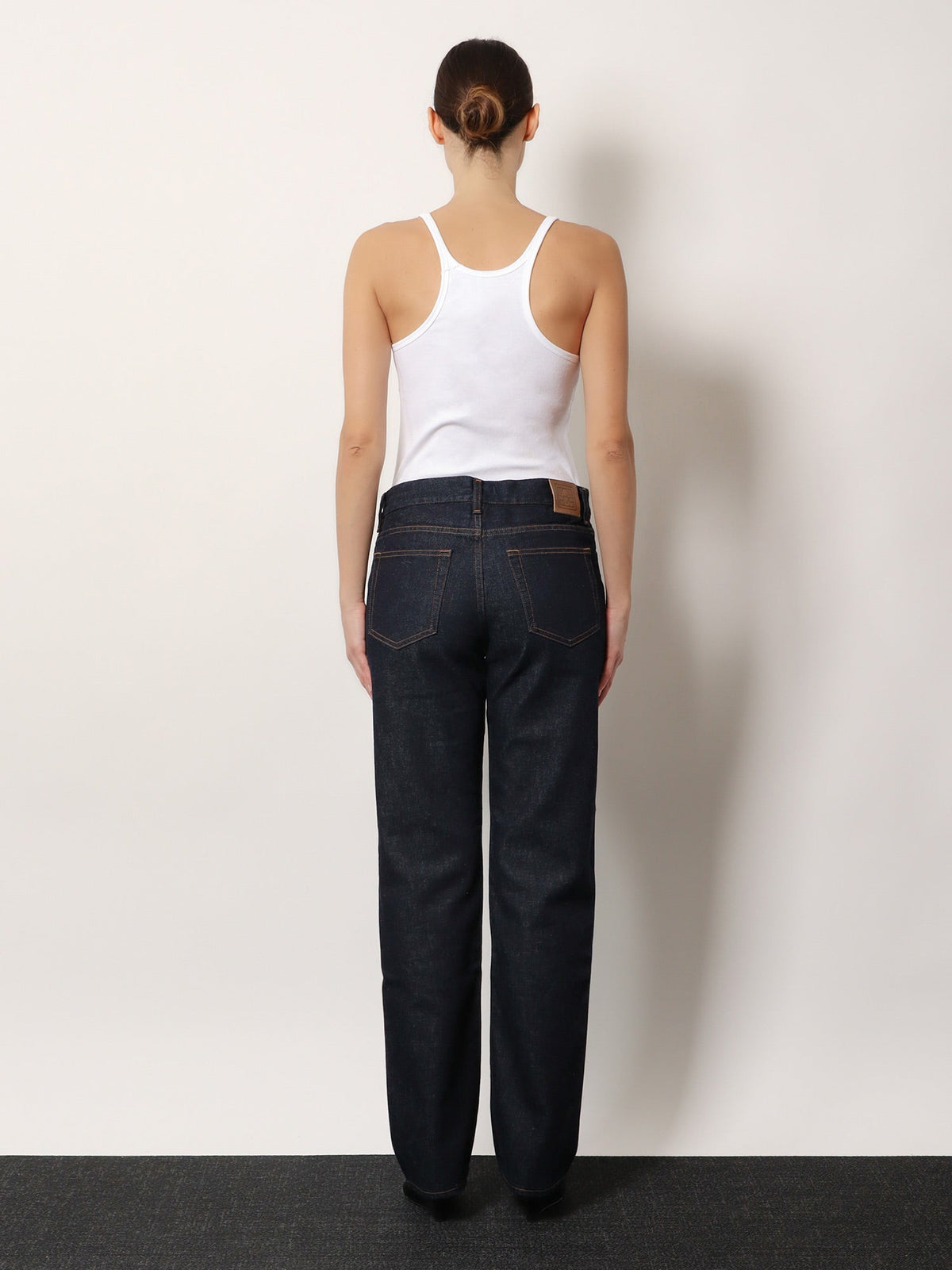 Toteme Low straight denim jeans - Rinsed Blue