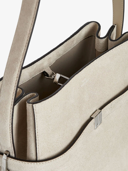 Toteme Belted Suede Bucket Bag