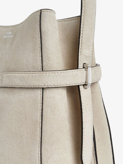 Toteme Belted Suede Bucket Bag