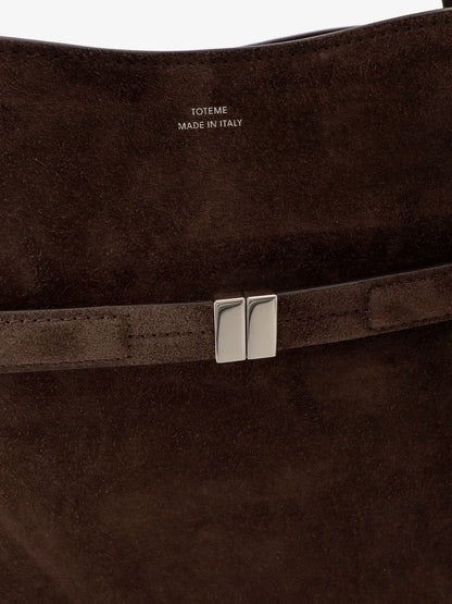 Toteme Belted Suede Bucket Bag