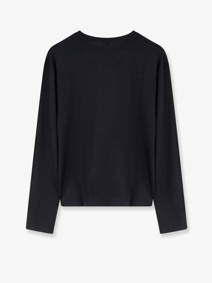 Toteme Classic Long Sleeve Lyocell And Cotton T Shirt
