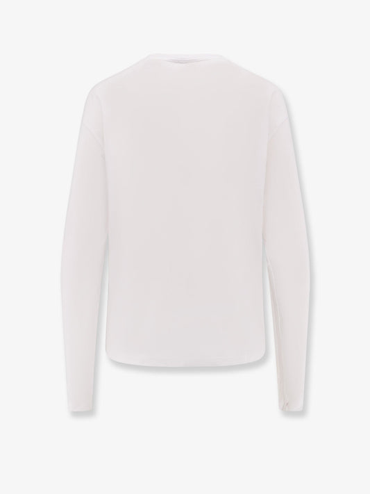 Toteme Classic Long Sleeve Lyocell And Cotton T Shirt