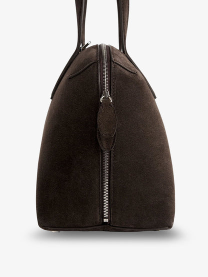 Toteme Leather Handbag With Engraved Logo On The Front