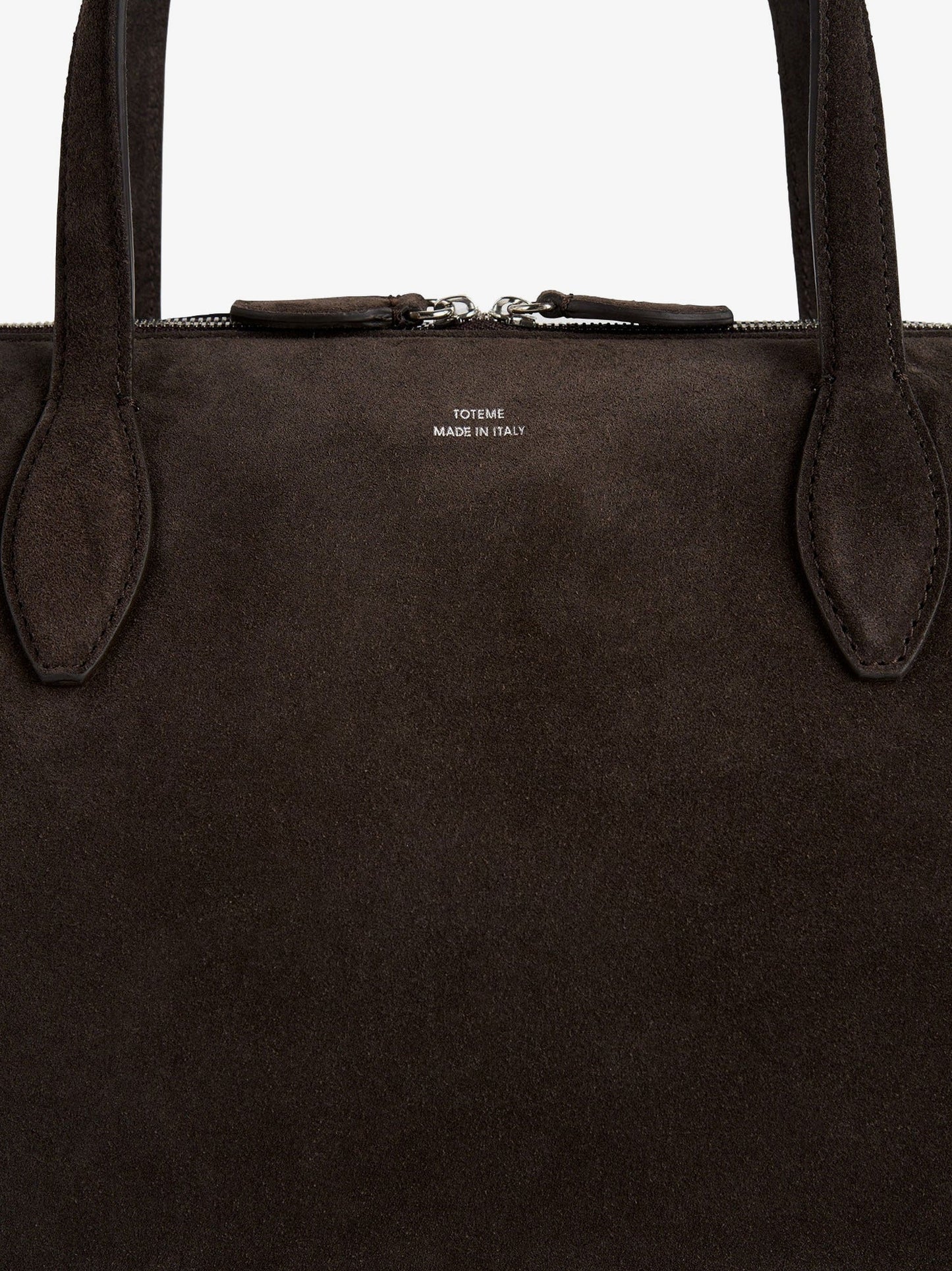 Toteme Leather Handbag With Engraved Logo On The Front
