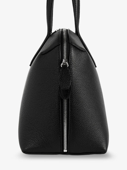 Toteme Leather Handbag With Engraved Logo On The Front