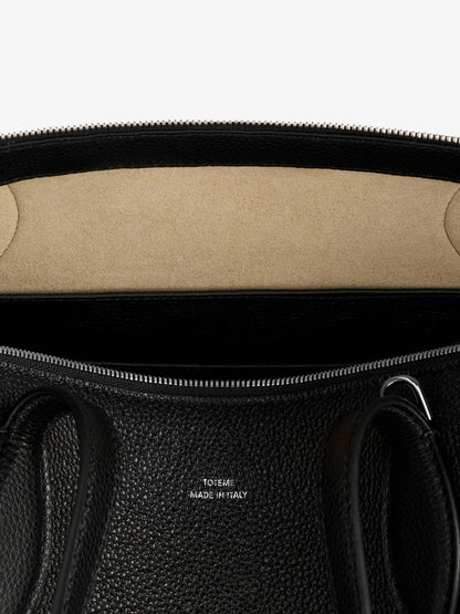 Toteme Leather Handbag With Engraved Logo On The Front