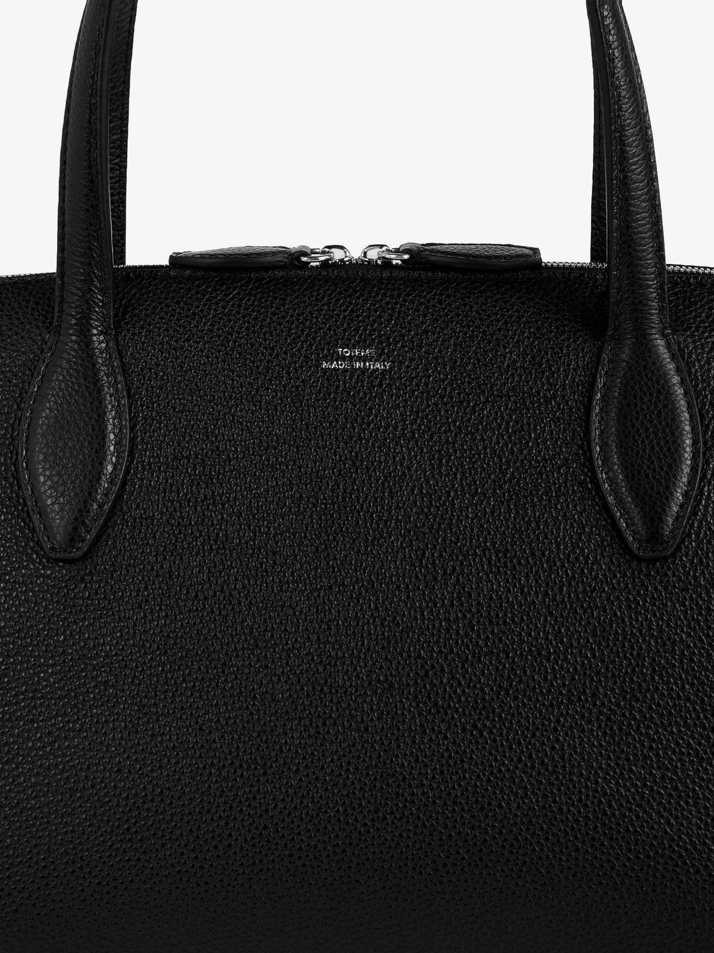Toteme Leather Handbag With Engraved Logo On The Front