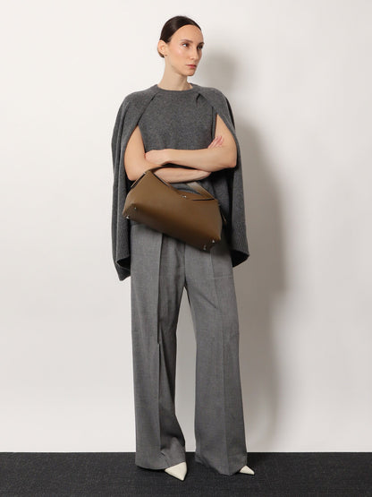 Toteme Viscose trousers - Mid Grey Melange