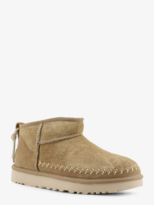 Ugg W Classic Ultra Mini Biarritz suede ankle boots - Mustard Seed