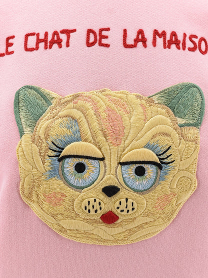 Valentino Le Chat De La Maison Cotton Sweatshirt