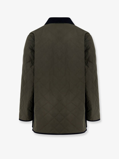 Valentino Quilted Jacket With V Logo Signature Patch