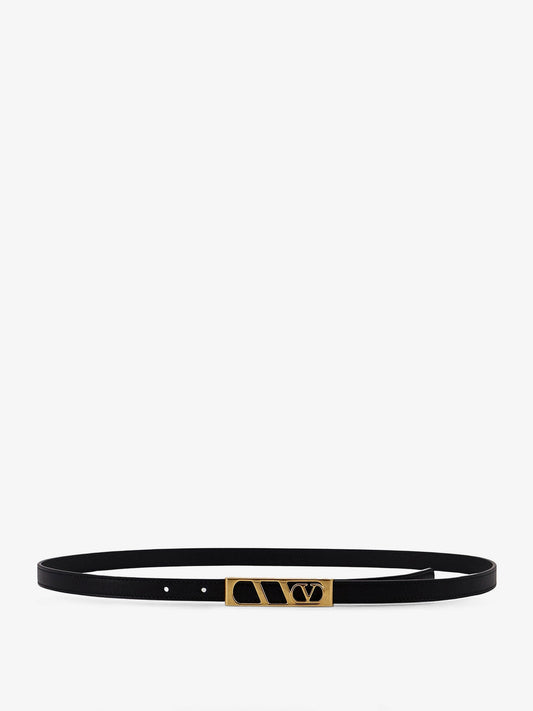 Valentino Garavani V Logo Signature Leather Belt