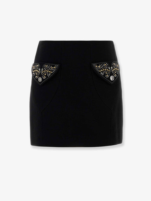 Versace Virgin wool mini skirt - Black