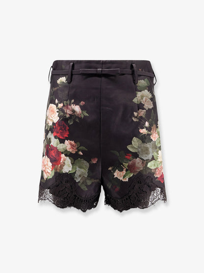 Zimmermann Hypnotic Lace Trim Silk And Cotton Short