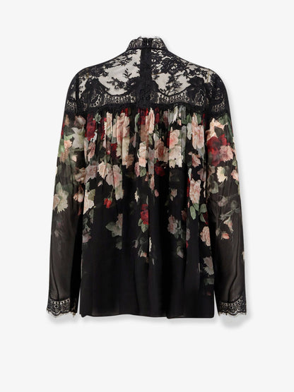 Zimmermann Hypnotic Lace Yoke Blouse Viscose Shirt