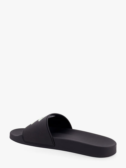 Balenciaga Rubber Slides With Logo