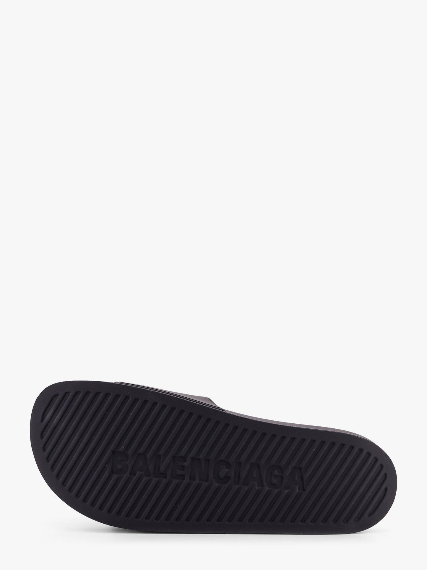 Balenciaga Rubber Slides With Logo