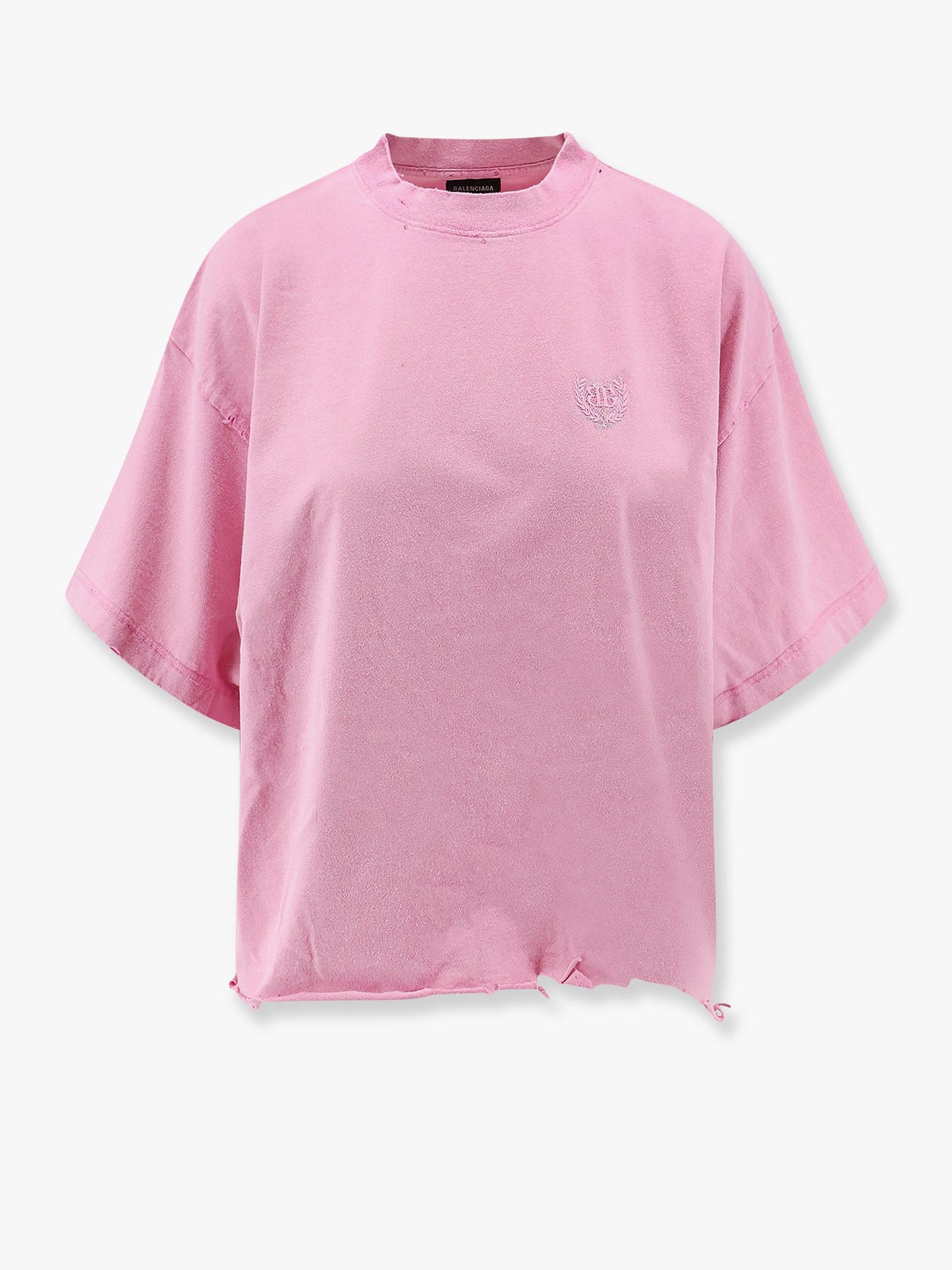 Balenciaga Cotton T Shirt With Balenciaga Bb Classic Logo