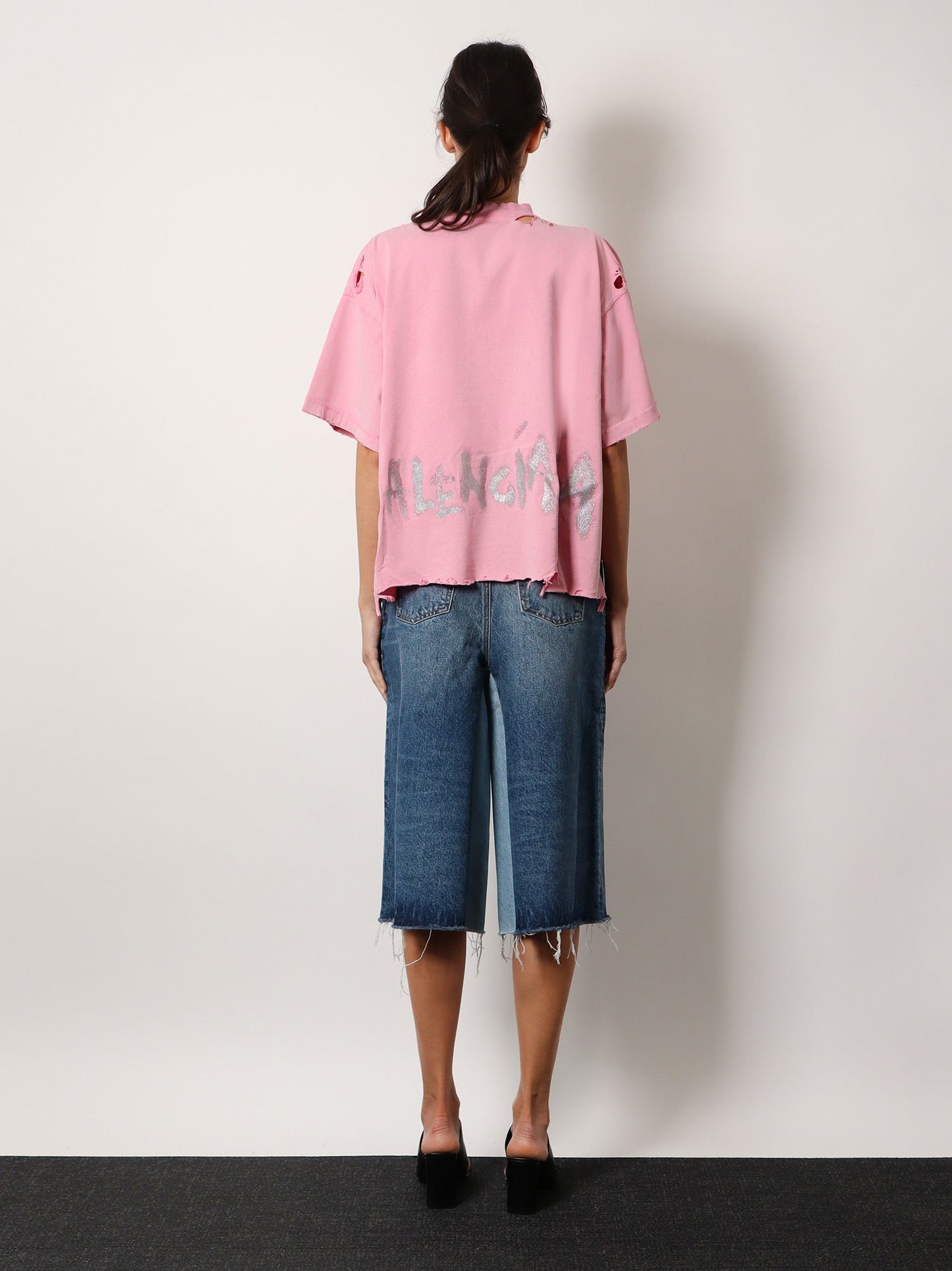 Balenciaga Cotton T Shirt With Balenciaga Bb Classic Logo