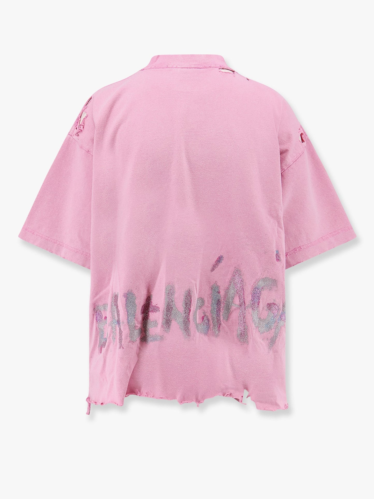 Balenciaga Cotton T Shirt With Balenciaga Bb Classic Logo