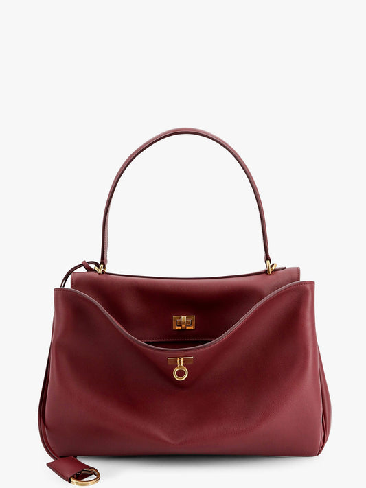 Balenciaga Leather Shoulder Bag With Keyring Detail