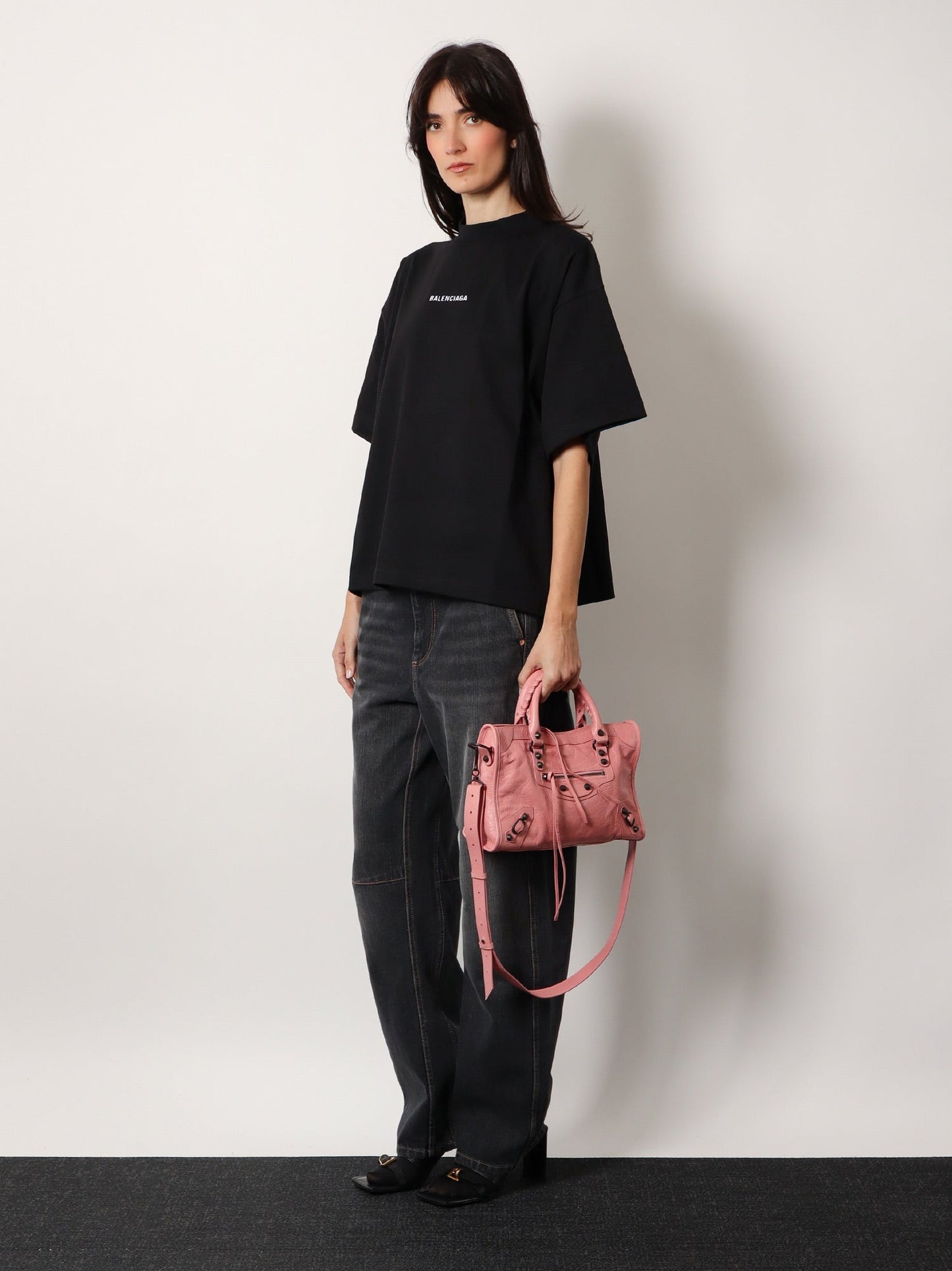 Balenciaga Le City Leather Shoulder Bag