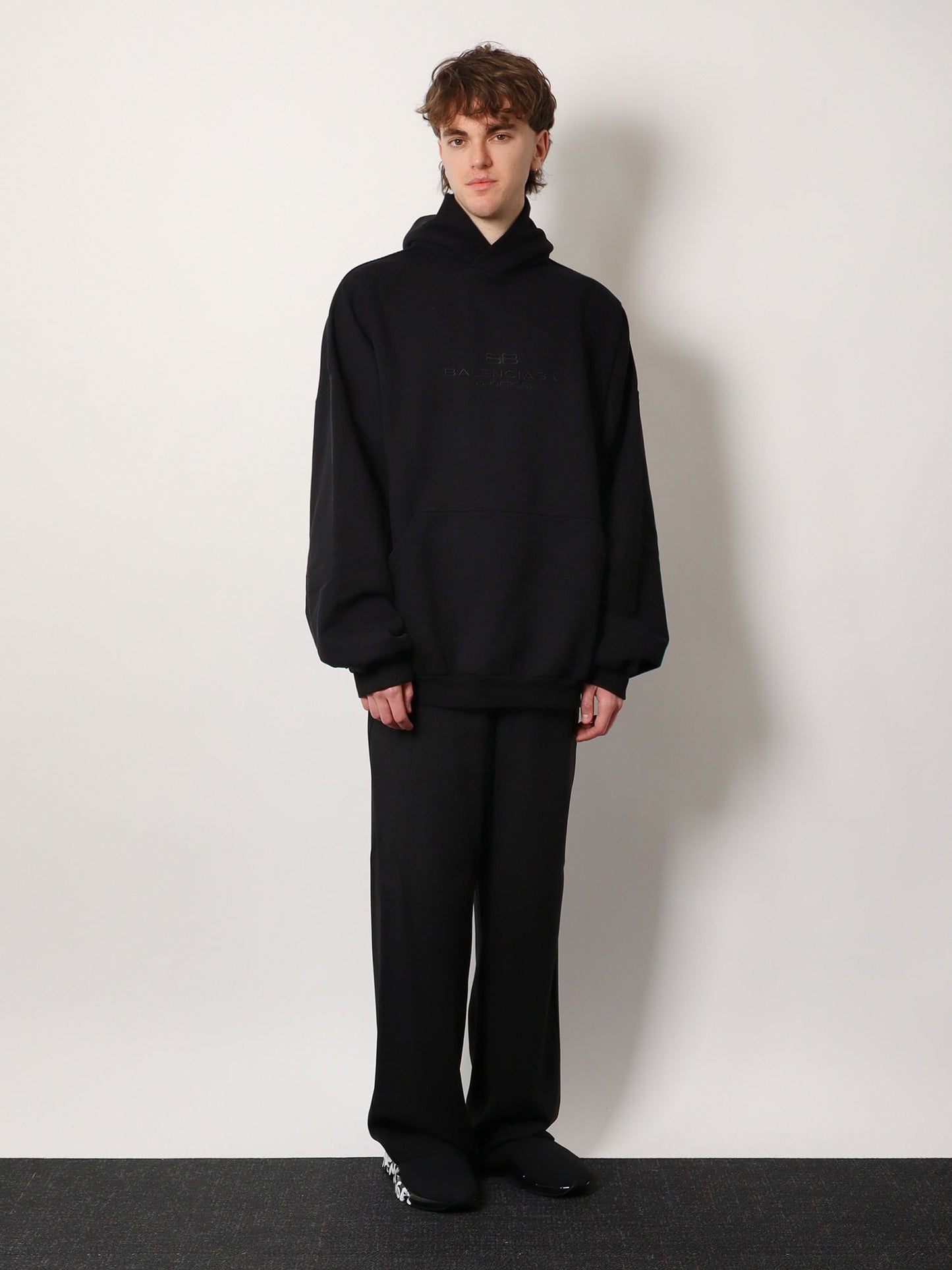 Balenciaga Cotton Sweatshirt With Logo Embroidery