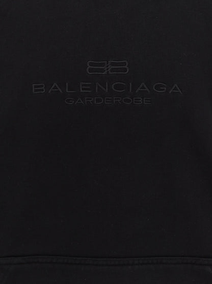 Balenciaga Cotton Sweatshirt With Logo Embroidery