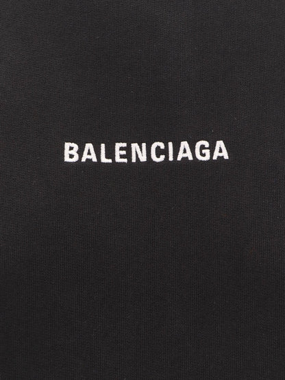 Balenciaga Cropped Sweatshirt With Embroidered Logo