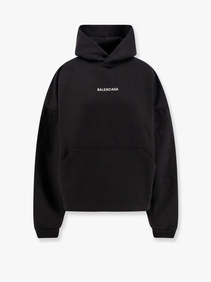 Balenciaga Cropped Sweatshirt With Embroidered Logo