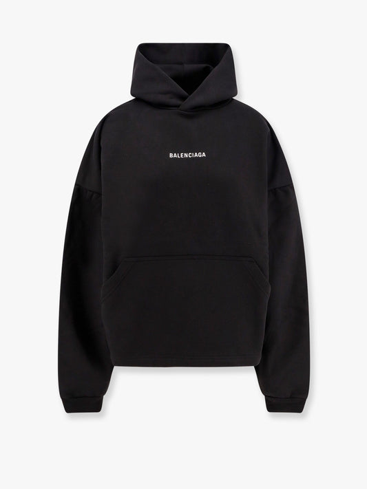 Balenciaga Cropped Sweatshirt With Embroidered Logo