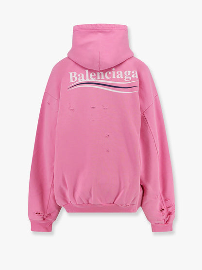 Balenciaga Destroyed Finish Cotton Sweatshirt