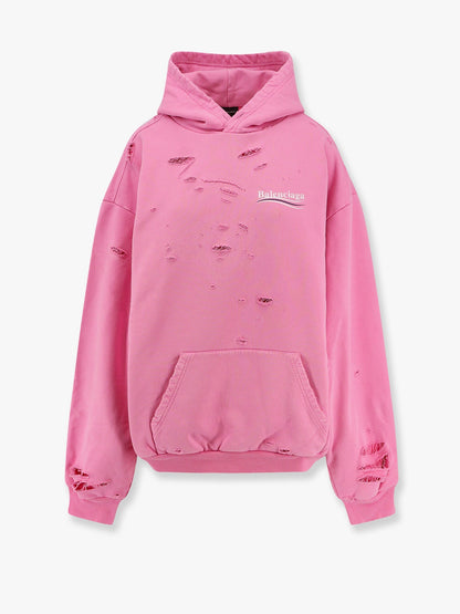 Balenciaga Destroyed Finish Cotton Sweatshirt