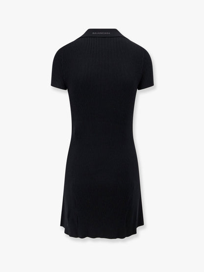 Balenciaga Polo Wool Blend Mini Dress