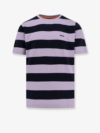 Boss Striped Cotton T Shirt