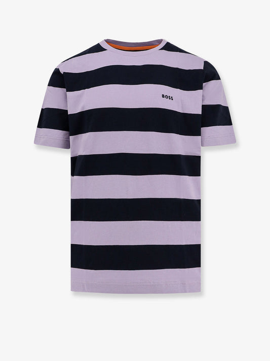 Boss Striped Cotton T Shirt